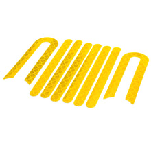 Yellow Front & Rear Wheel Sticker Reflector (2 Sets)